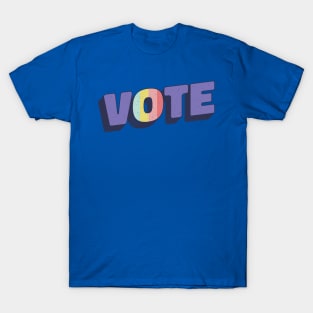 Retro Rainbow Vote T-Shirt